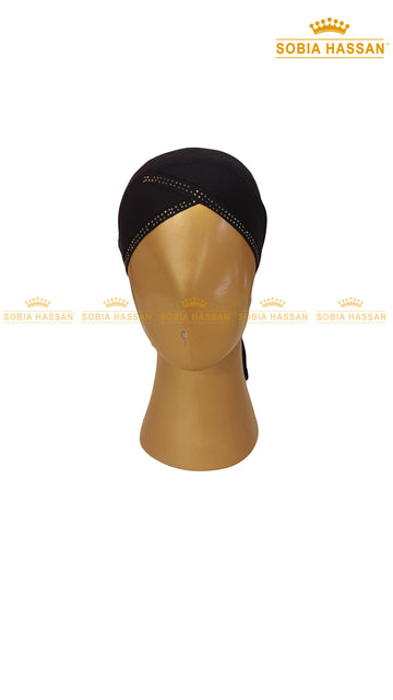 Criss Cross Stone Hijab Cap
